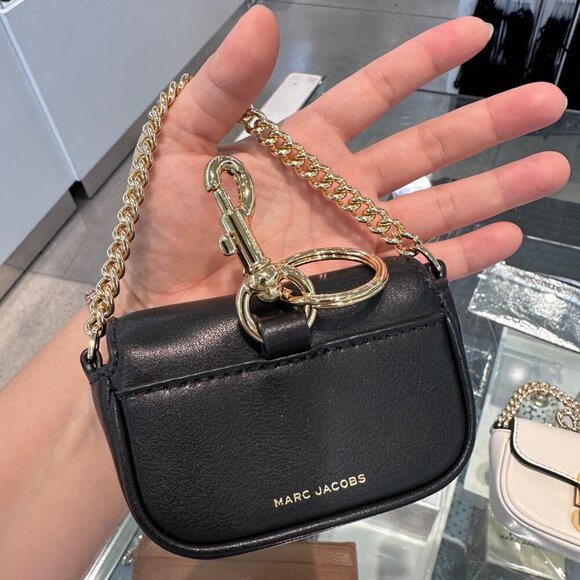 NWT！Marc Jacobs The Nano J Marc Charm -Black Leather - Picture 5 of 15